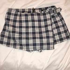 Plaid Skort